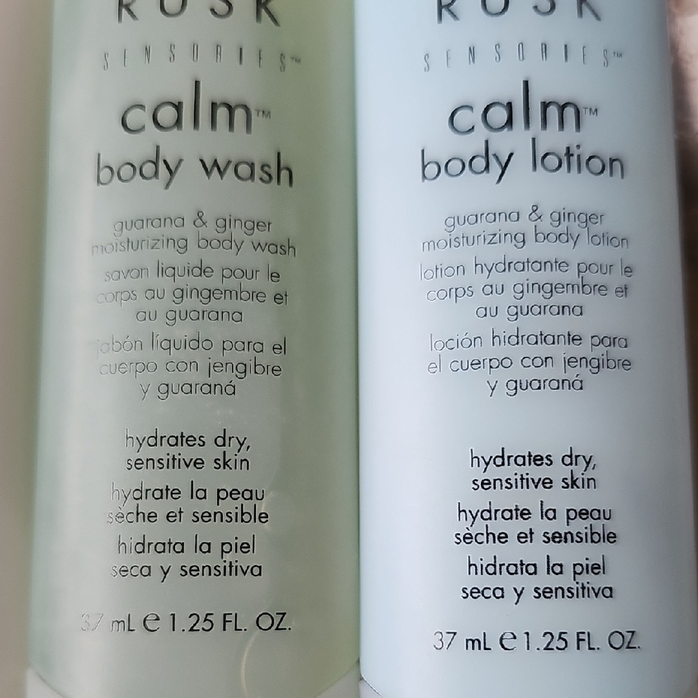 New Rusk Sensories Calm Shampoo, Conditioner, Body Wash, & Lotion Travel Set - Picture 5 of 5